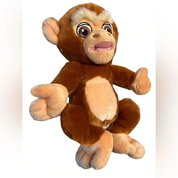 Vintage Disney Aladdin Abu the Monkey Stuffed Animal Plush Toy 11.5" - Picture 3 of 5